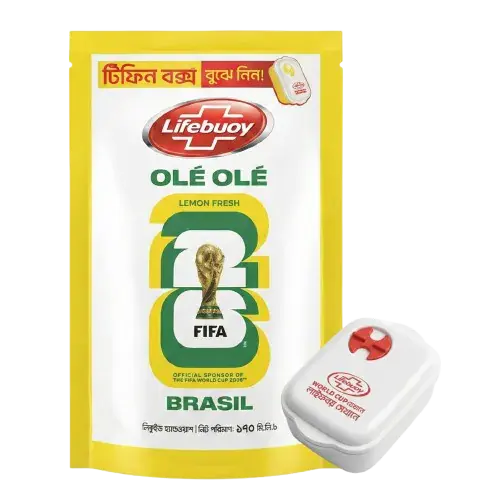 Lifebuoy ole ole lemon fresh 170ml  with tifeen box free